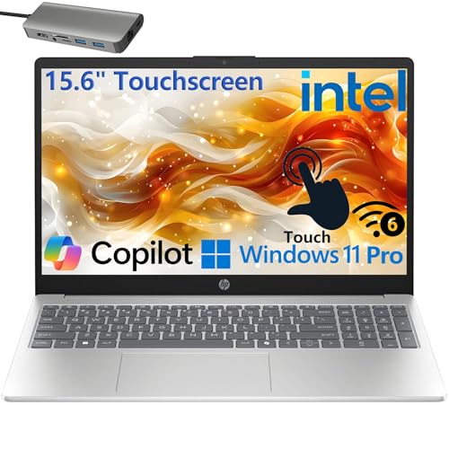 HP 15.6" Touchscreen Laptop Computer for Home Business and Studen...
