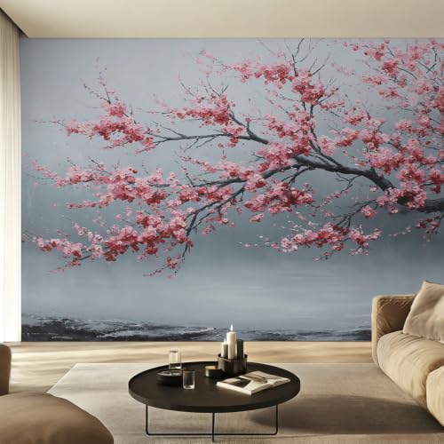 Papier peint fleur rose pour creer une ambiance romantique et douce
