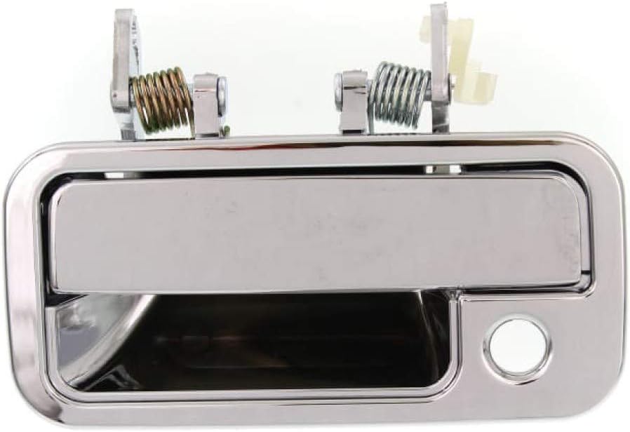KarParts360 for Isuzu Pickup 1988-1995 Exterior Door Handle Front, Driver Side Chrome | with Key Hole| Trim:All Submodels