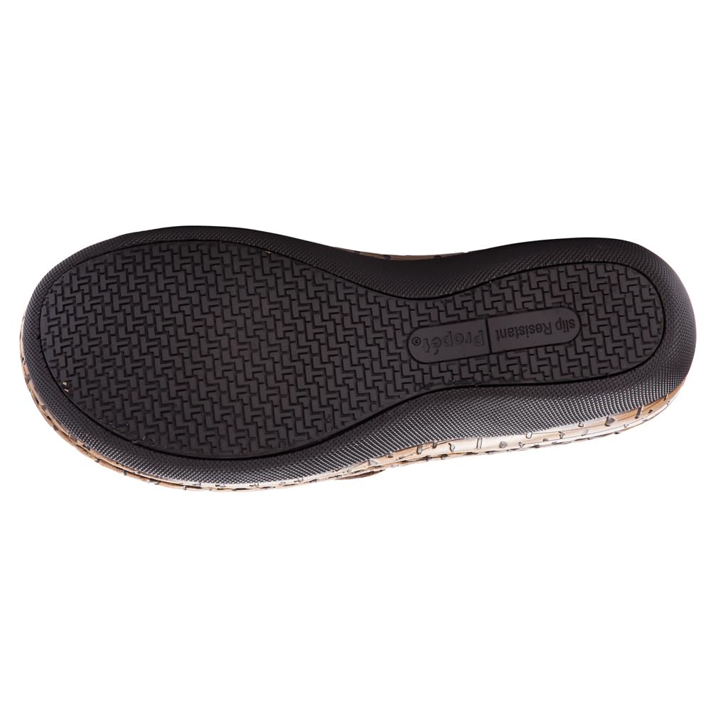 Propét womens Jana Food Service Shoe, Brown, 8 Wide US