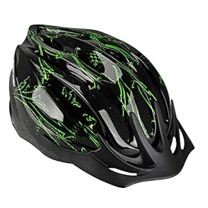 Fischer Adult Bicycle Helmet, Cycling Helmet, City Helmet, Black Green