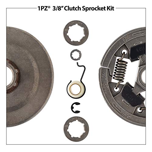1PZ MS3-CS1 Heavy Duty 3/8 Clutch Sprocket Kit Worm Gear Bearing for Stihl MS361 044 046 MS440 MS460