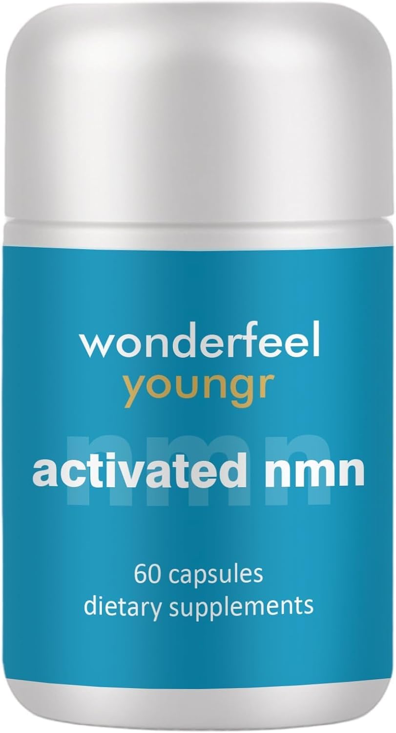 wonderfeel youngr NMN Supplement – with Quercettine, TMG & Resveratrol | Vegan Capsules for Daily Nutritional Use, 60 Count