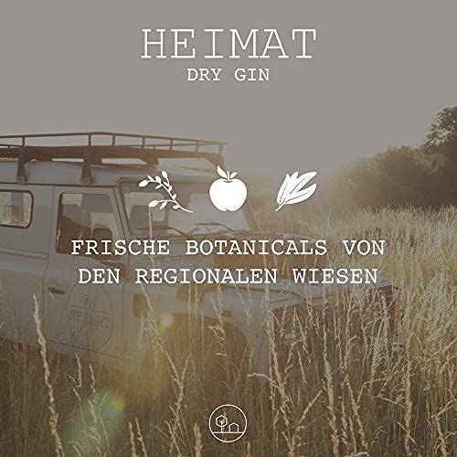 HEIMAT Dry Gin Miniatur (1x 50ml) zum Probieren mit 18 Botanicals wie Salbei, Thymian, Apfel, Lavendel, Ingwer aus der Heimat Destille, kleine Flasche Probiergröße Geschenk – Bild 4