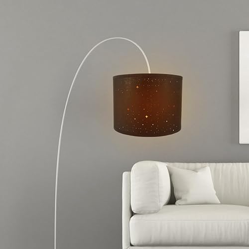 Miniatura 9 de BESTOYARD Pantalla de lámpara de estrella de 13 x 10 pulgadas, pantalla de tambor, proceso de grabado negro, pantallas de lámpara funky para