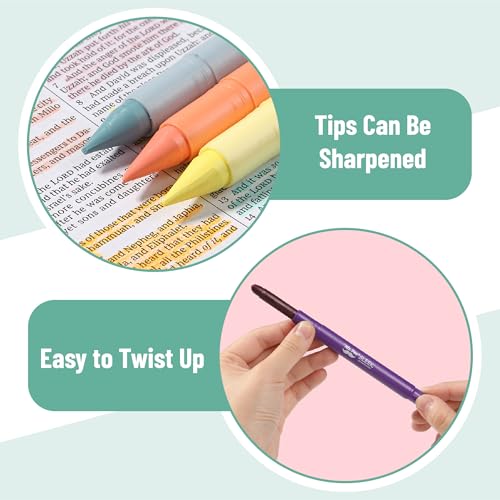 Image of Mr. Pen- No Bleed Gel Highlighters, Vintage Colors, 16 Pack