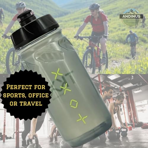 Andinus Sportflasche 600–650 ml – Mit Sprühfunktion & ausziehbarem Mundstück – BPA-frei, wiederverwendbar, ideal für Sport, Reisen & Outdoor (600ml)