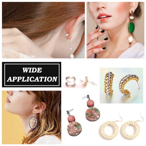 TOAOB 200 Stück Ohrring Stopper Kunststoff Silikon Klar Ohrstopper Ohrstecker Verschlüsse 3mm x 4mm Ohrringverschlüsse für Schmuckherstellung Ohrhaken Ohrringe Machen