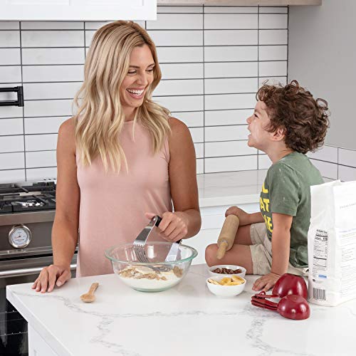 Spring Chef Dough Blender, Top Professional Pastry Cutter With Heavy Duty Stainless Steel Blades, Large Size, Black #TOP6