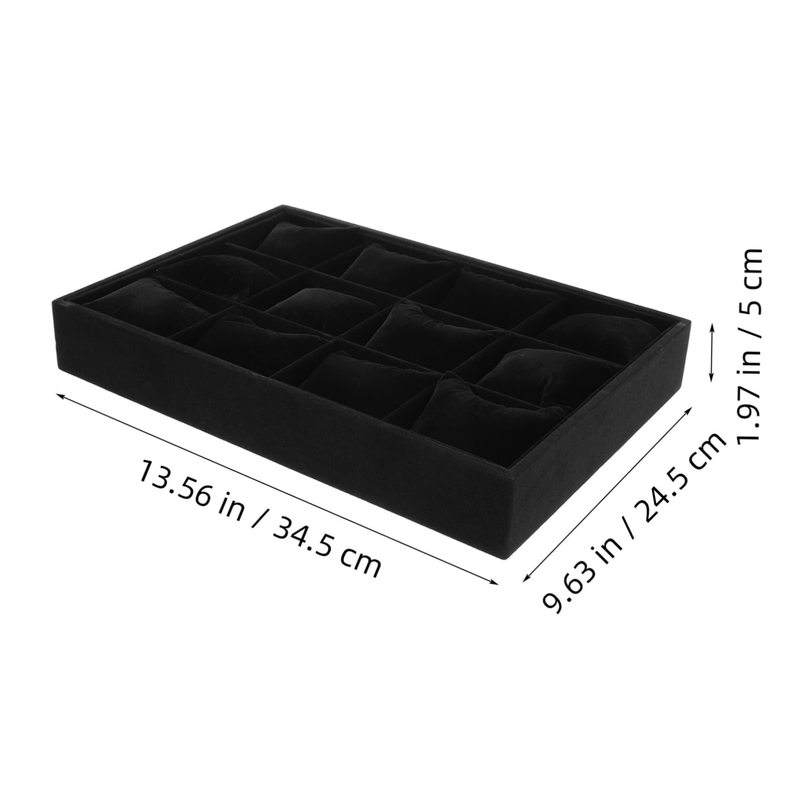 Veemoon Présentoir De Bracelets avec Coussin Plateau De Rangement pour Montres Et Bracelets Organisateur Affichage avec Compartiments Spacieux
