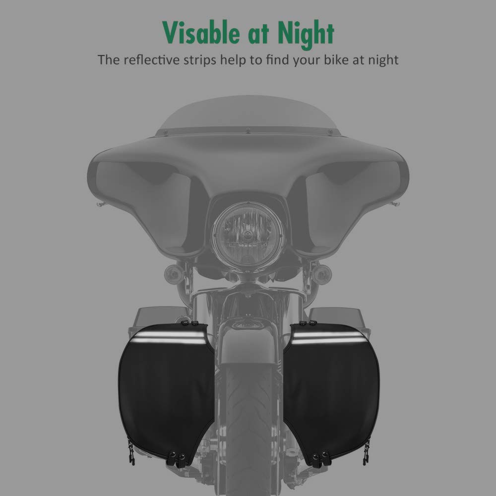 Street Glide Soft Lowers Chaps, Synthetic Leather Engine Bar Covers for