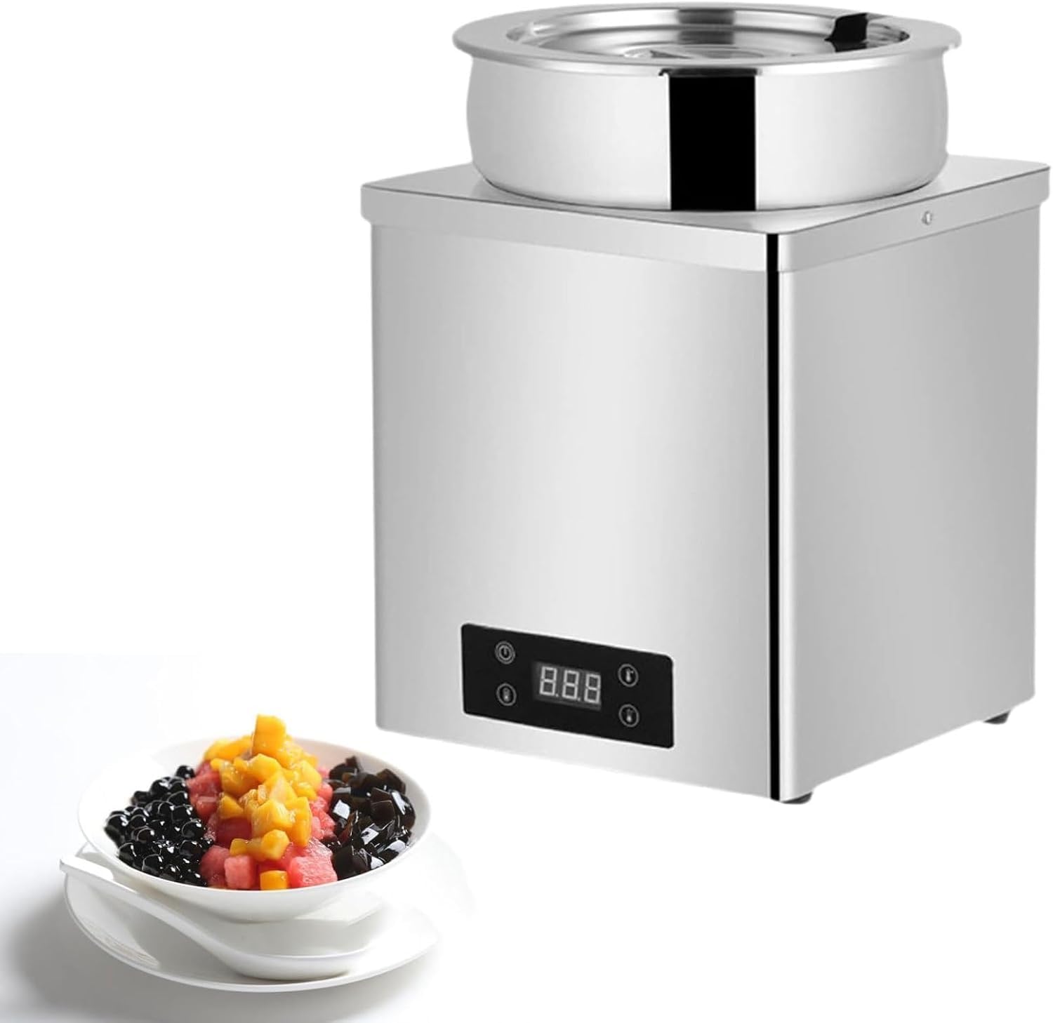 YXZQLOZ Bubble tea maker, 3L/7L bubble tea maker, 30-100℃ commercial bubble tea boiling machine, bubble tea pot warmer, for bakeries and dessert shops. (7L)