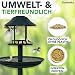 Gardemics Vogelfutter Wildvögel ganzjährig 10 Kg - Mit Mehlwürmern - Premium Protein Wildvogelfutter Ganzjahresfutter für Artenvielfalt im Garten