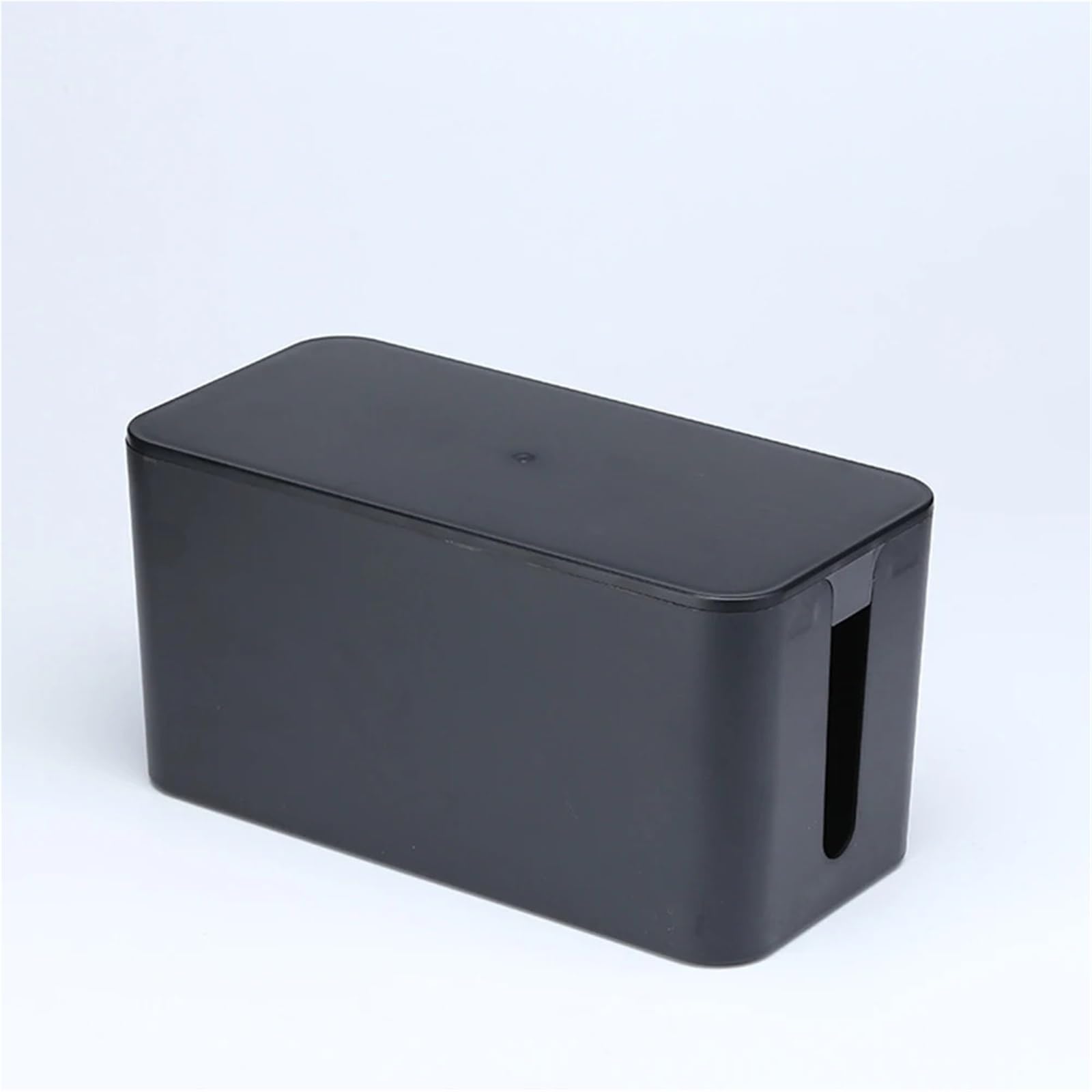 Organizzatore di Cavi Scatola di Protezione for Presa di Cavo di Alimentazione in plastica da Tavolo 1PC Scatola for organizzatore di Cavi Dati Multifunzione per Riporre I Cavi(Black)