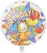 CTI Balloons Foil Balloon 115235 Garfield With Cup Cake Happy Birthday, 18", Multicolor