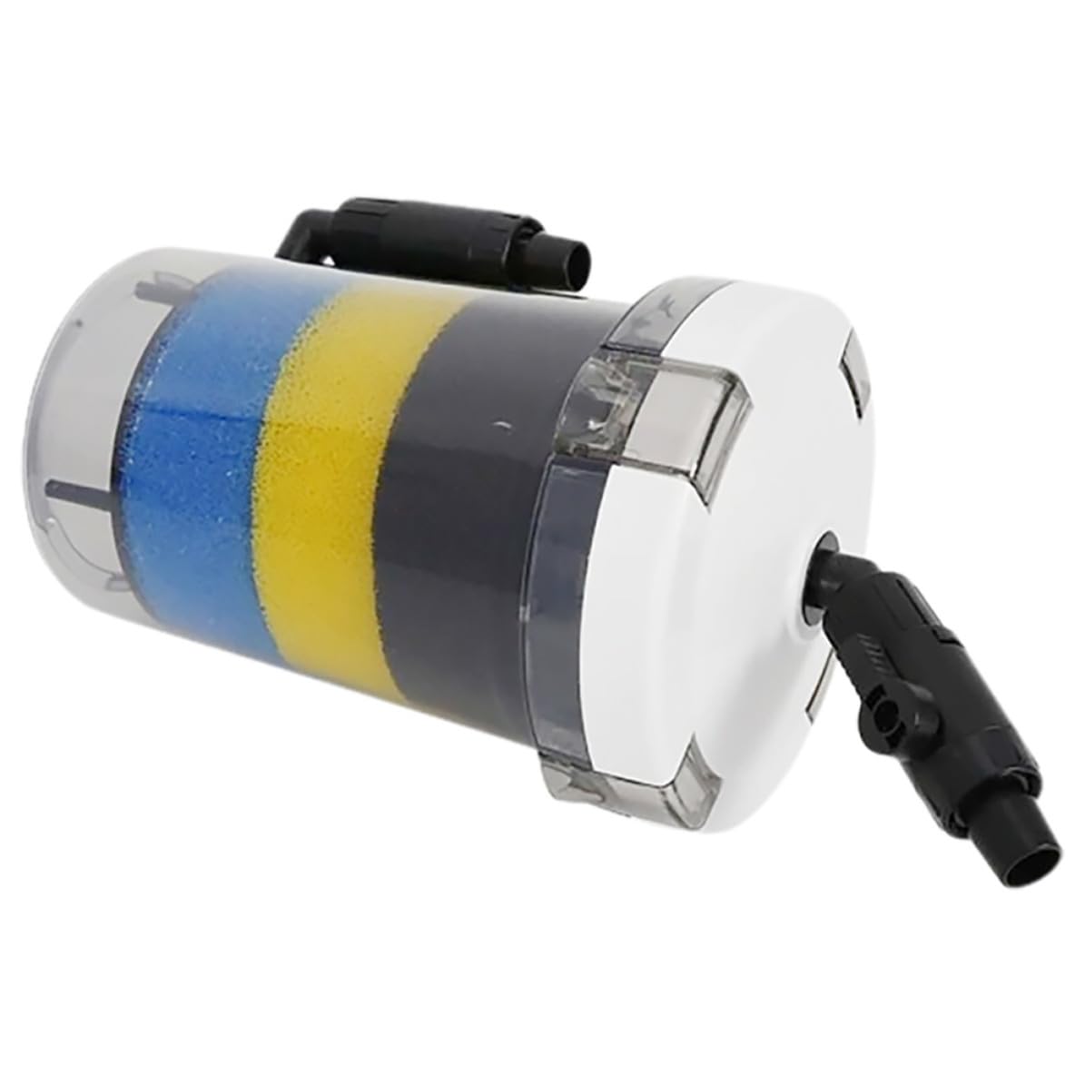ULTECHNOVO Externer Aquariumfilter mit 16mm und Auslass Kunststoff Rund Leise und Installieren für Aquarium und Front Grasbecken
