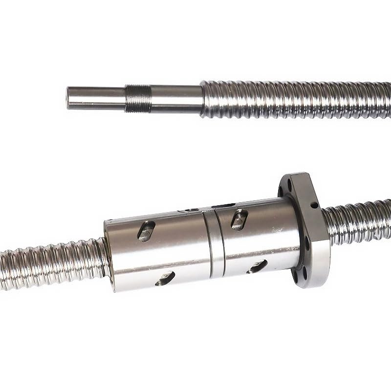 Set di viti a ricircolo di sfere e chiocciole doppie ad alta precisione DFU5010, qualsiasi lunghezza, lavorazione, modulo tavolo scorrevole silenzioso ad alta velocità(750mm)