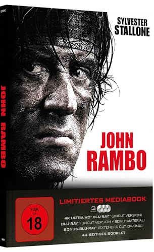 John Rambo – 4K Mediabook (UHD + Blu-ray Disc + Bonus Blu-ray)