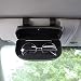 Nine Summer Glasses Clip Holders for Car Sun Visor - Sunglasses Eyeglasses Storage Holder Organizer Box with A Double Snap Clip Design,Apply to All Car Models (Black)
