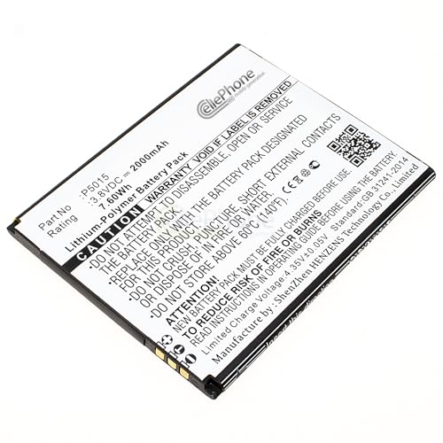 cellePhone Batterie Li-Polymer Compatible avec Logicom L-ITE 502 (Remplacement pour P5015(1ICP4/58/74))