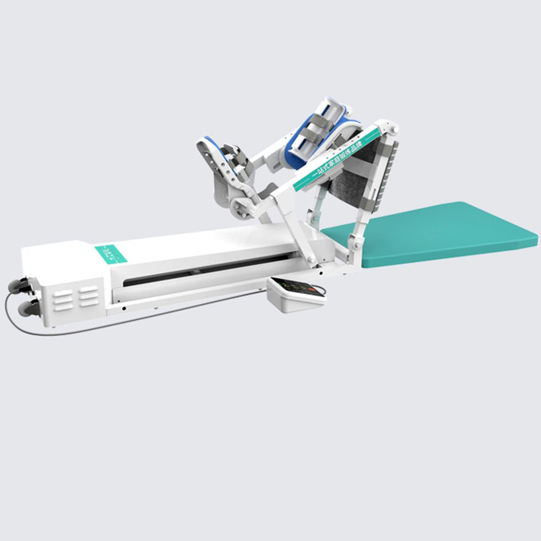 Trainer Riabilitazione Ginocchio, Dispositivo CPM per Sollievo Rigidità Ginocchio E Recupero Post-Operatorio, Attrezzo per L'estensione Gambe 0 a 140° con Supporto per Caviglia/Anca