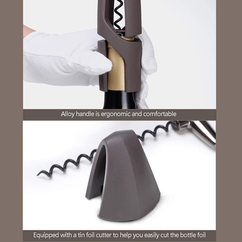 Cavatappi Manuale Multifunzione Elegante e Innovativo per stappare Le Bottiglie di Vino Senza Sforzo.