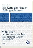  Die Kette der Herzen bleibt geschlossen: Mitglieder der österreichischen Freimaurer-Logen 1945-1985