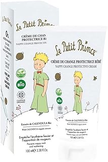 Le Petit Prince Organic Nappy Change Cream - Soothe & Protect Baby's Sensitive Skin - Infused with Calendula Extract - 100ML - Recommended by Pediatrics - Ideal for Nappy Rash Prevention