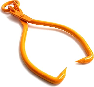 PIRIPARA 16 Log Tongs Grapple Skidding Log Lifting Tongs Heavy Duty Grapple Timber Claw Logging Grabber