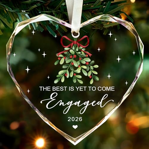 Image of Engagement Gifts for Couples 2026,First Christmas Engaged Ornament 2026