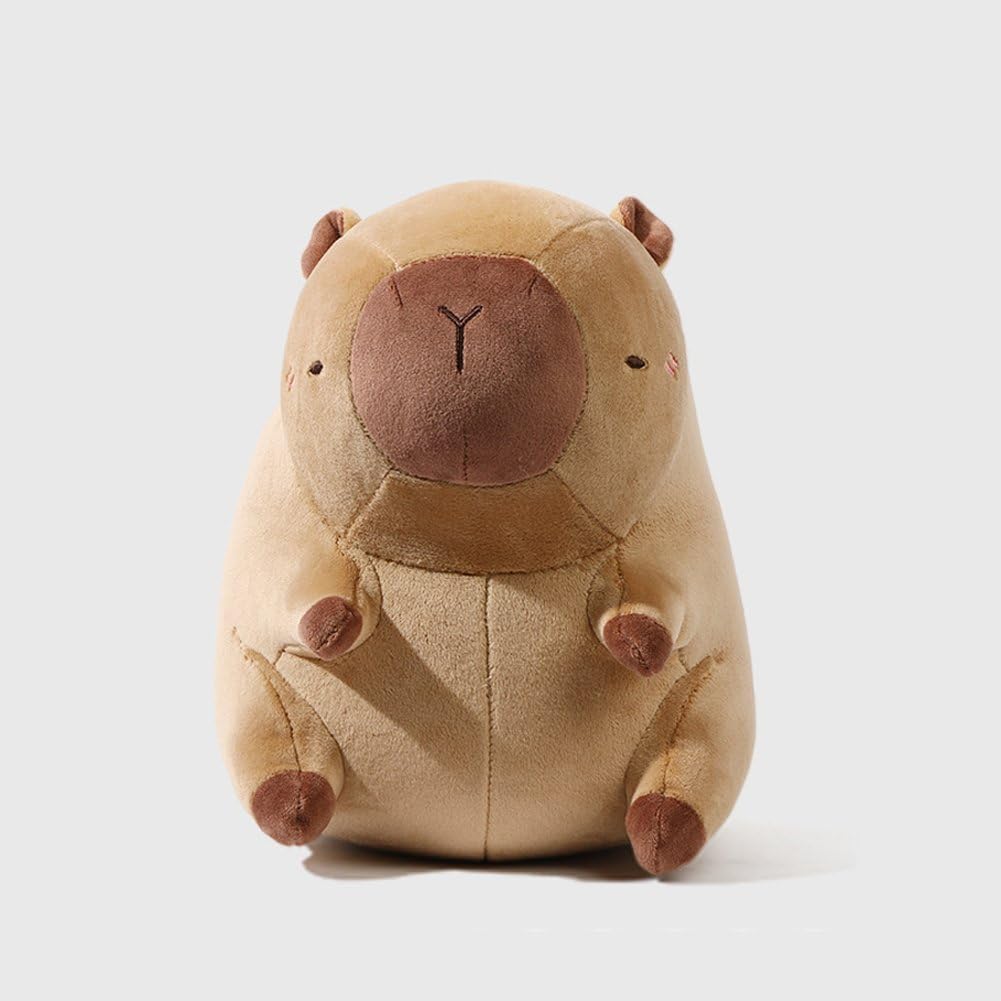 Capybara podróżna poduszka podpierająca kark 2 w 1, urocza, miękka poduszka w kształcie litery U, z motywem kreskówki, idealna na krzesła biurowe, wycieczki i krótką drzemkę w domu