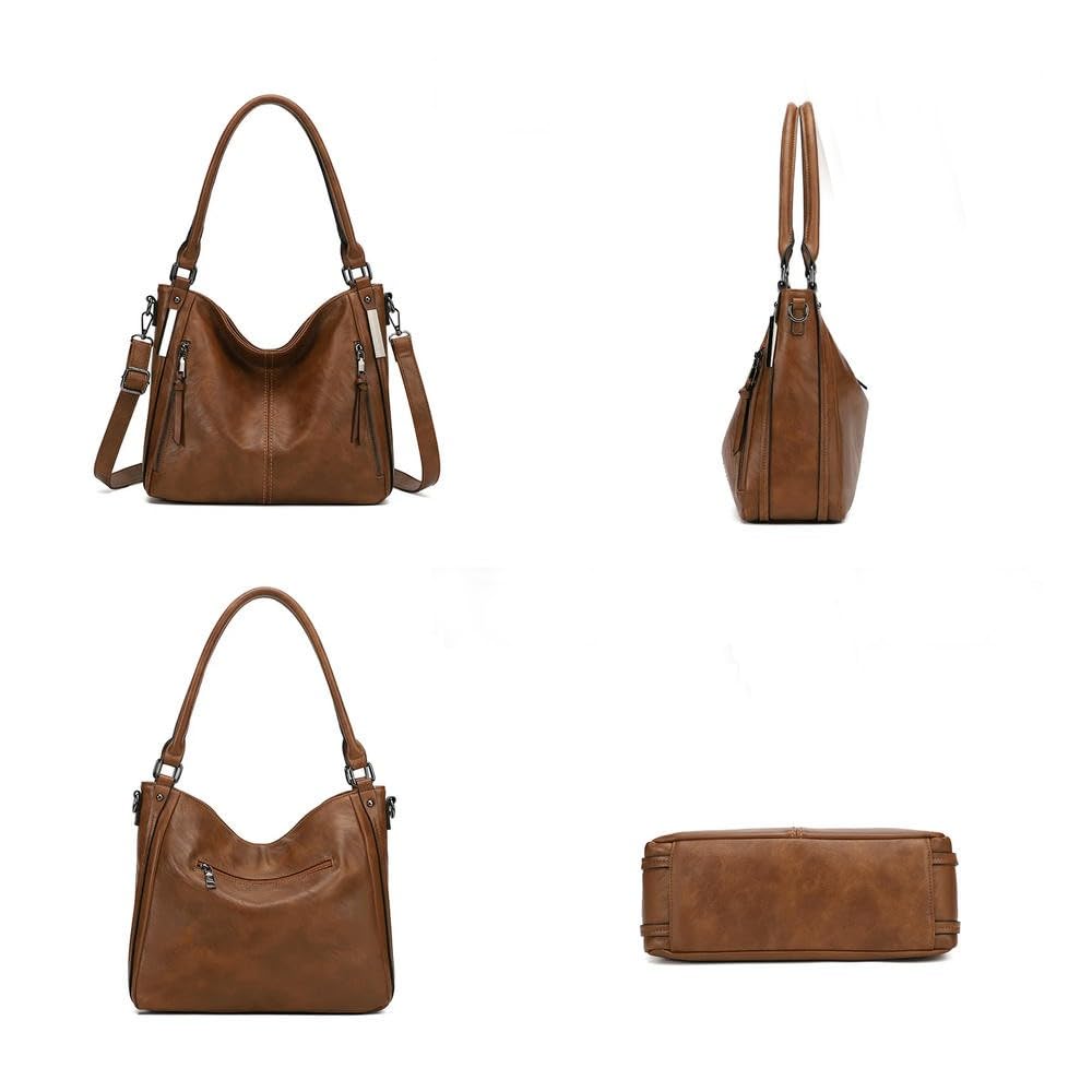Bolsos ZBDZSW para Mujer, Bolsos de Hombro Elegantes, Bolsos Tipo Hobo, Bolsos de Mano Coffee