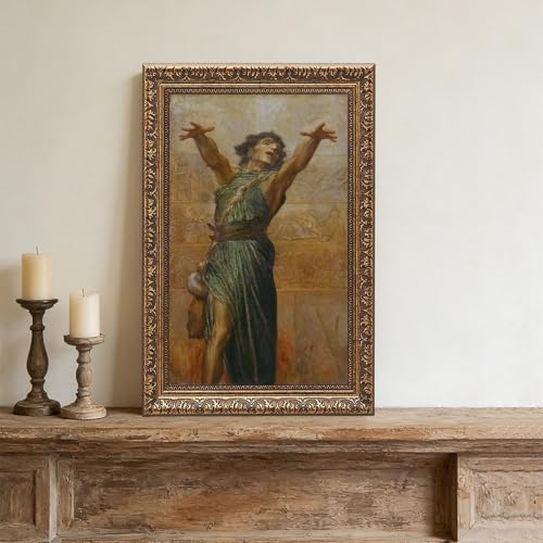 Impression sur toile Jonah de George Frederick Watts, déco 50,8x76,2 cm - 4