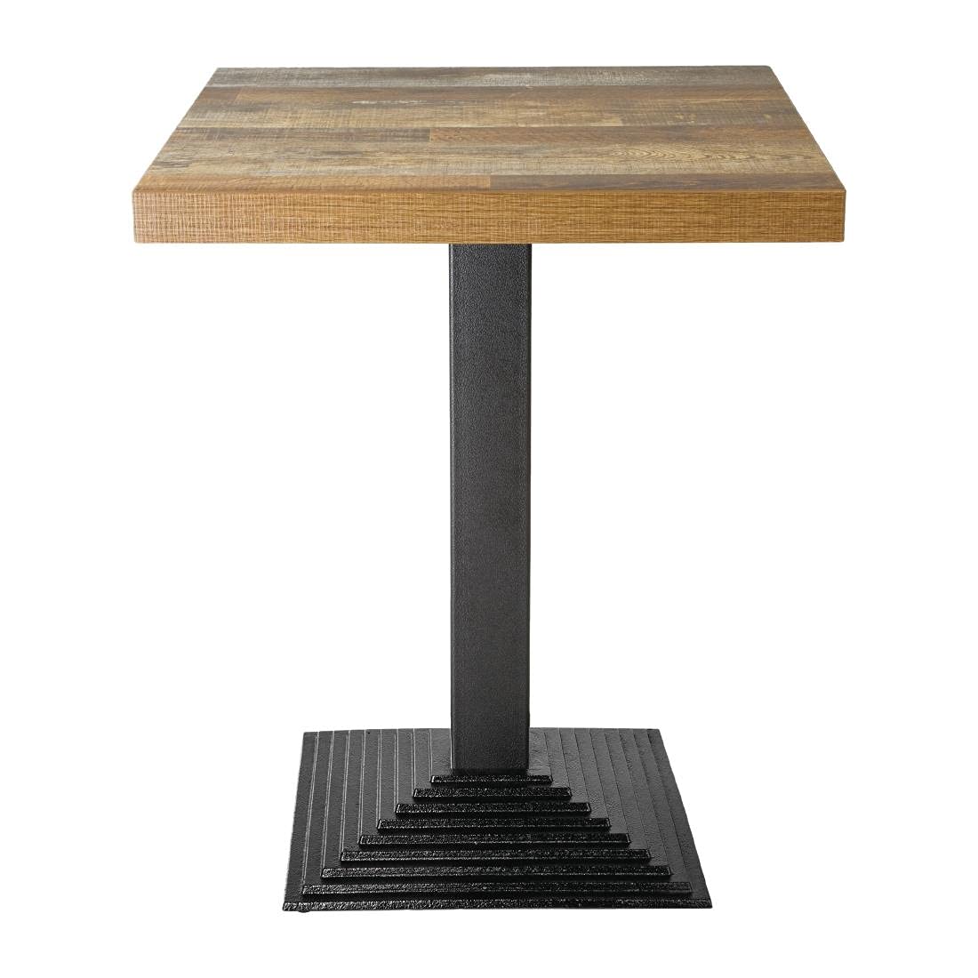Bolero CE153 passo base tavolo quadrato in ghisa, nero