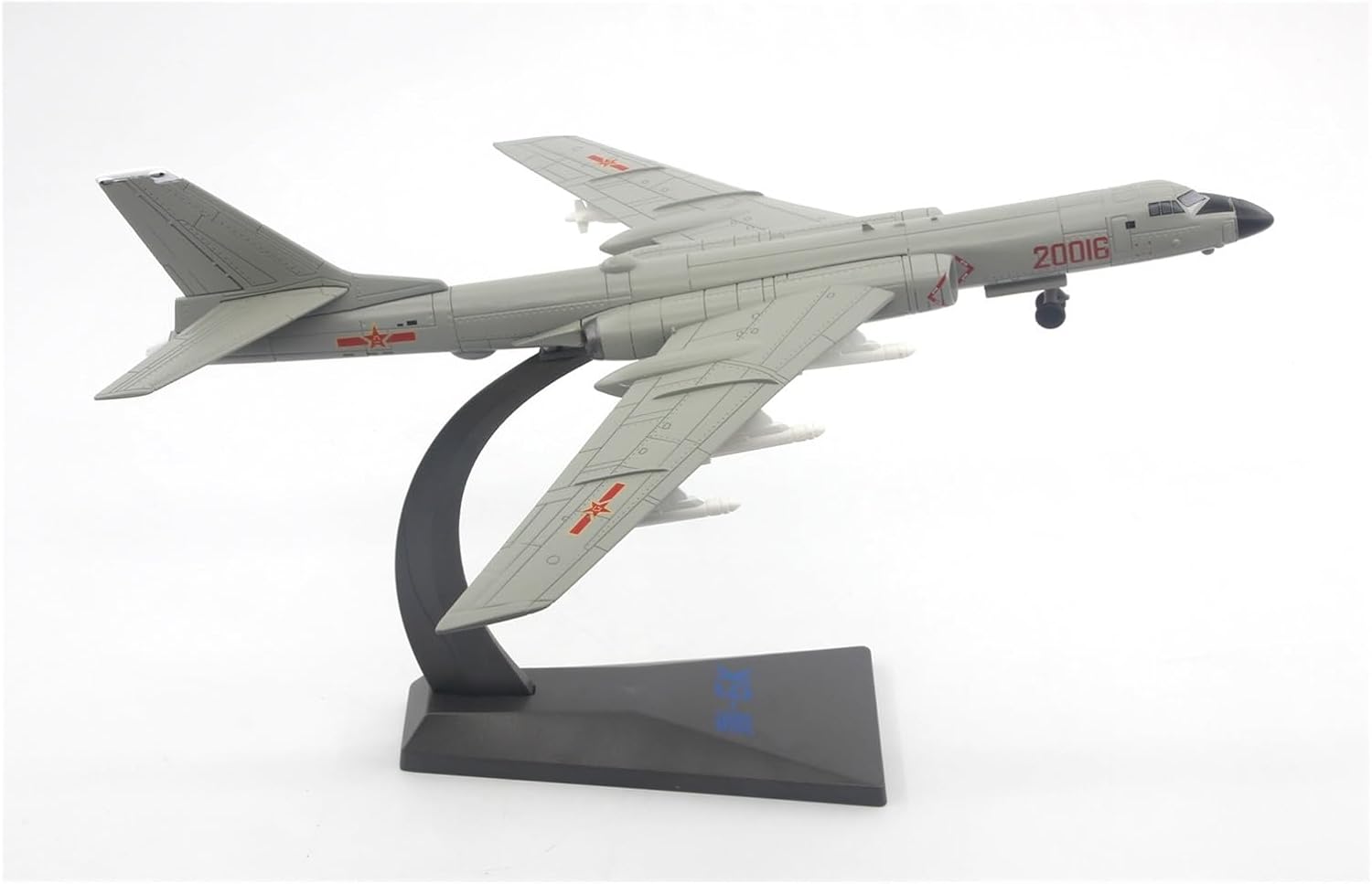 1/144 for Air Force H-6K War God Bomber Die-Cast Alloy Aircraft Model Mini Version with Stand Metal Airplane