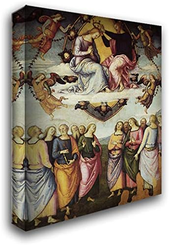 Pala Di San Francesco Al Monte (The Coronation of The Virgin) 20x24 Gallery Wrapped Stretched Canvas Art by Pietro Perugino