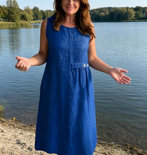 Robe midi ample confortable pour dissimuler les rondeurs - 5
