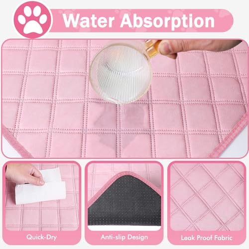 Image of Siedihit Dog Cat Playpen, Puppy Pet Playpen Indoor for Dog Crate Tent Cage Outdoor, Portable Pop Up Dogs Enclosure Kennel with Carrying Case for Dogs /Cats /Rabbits (Pink with Pad, Medium)