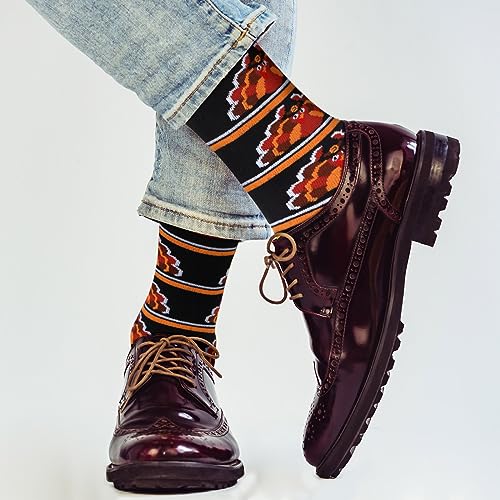 Jeyiour 24 Pair Fall Autumn Socks Men Women Turkey Pumpkin Socks for Thanksgiving Holiday Colorful Gifts4