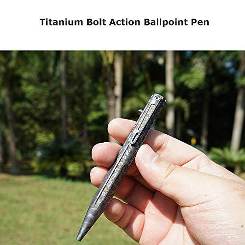 Hamans Bolt Action Pen Titanium Pen Ballpoint Pen With Clip Compact Size Edc Tool (Multicolored) #TOP1