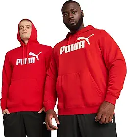 Moletom masculino com capuz de lã com logotipo Essentials (disponível em tamanho grande e alto)