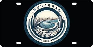 Muharraq Bahrain Souvenir Destination Mini Metal License Plate 4.75 x 2.25 inch