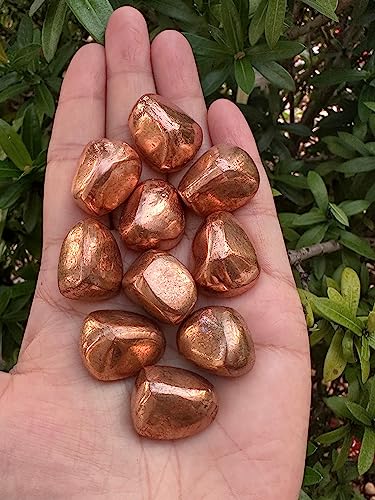 Image of GAF TREASURES 1 /2 LB Copper Tumbled Stones, Polished Natural Copper Gemstone, Copper Healing Crystals (Copper)