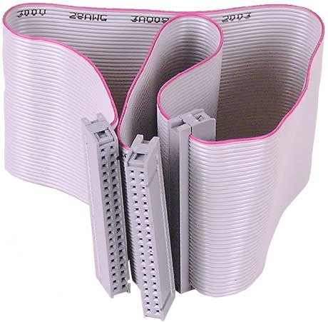 3 Way Fast 40 pin IDE Ribbon Cable - 50cm : Amazon.co.uk: Computers ...