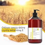 Oïléna - 100% Naturalny Olej z Witaminą E 500ml | Wegański Antyoksydant | Nawilżanie i Regeneracja Skóry | Ochrona i Odżywianie Włosów | Poprawa Wyglądu Paznokci