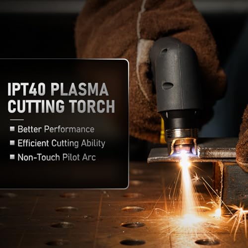 Image of YESWELDER 55 Amp Plasma Cutter Non-High Frequency, Large LED Digital Display Non-Touch Pilot Arc, Digital DC Inverter 110 /220V Dual Voltage Plasma Cutting Machine CUT-55DS PRO