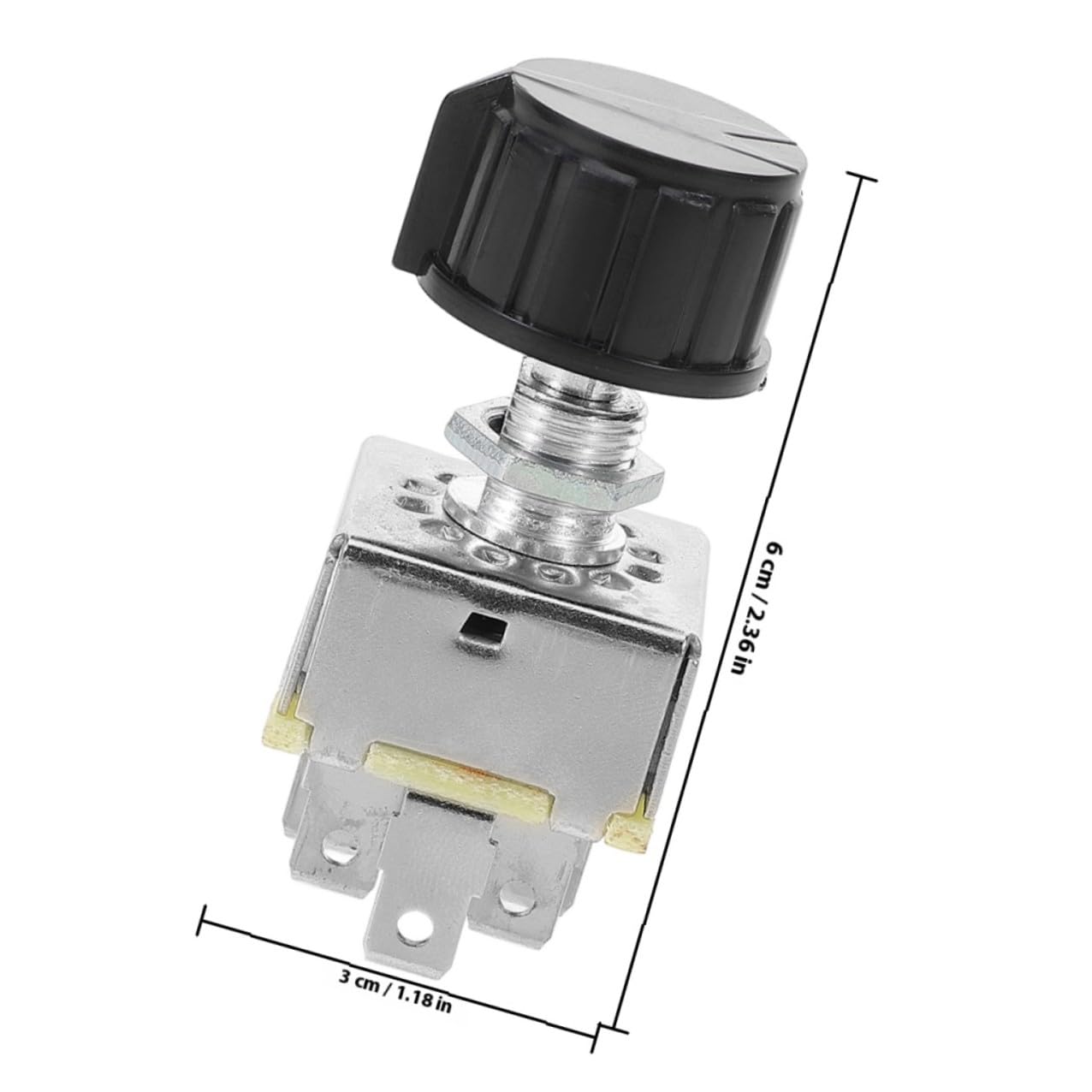 2pcs Car Air Conditioning Blower Motor Rotary Switch 3-Level Fan Control Universal Replacement for Vehicle Ventilation System