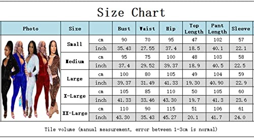 Women Sexy Shiny Sequin Velour 2 Piece Outfits Pockets Glitter Jacket Pant Bodycon Party Tracksuit Clubwear Black S #TOP3