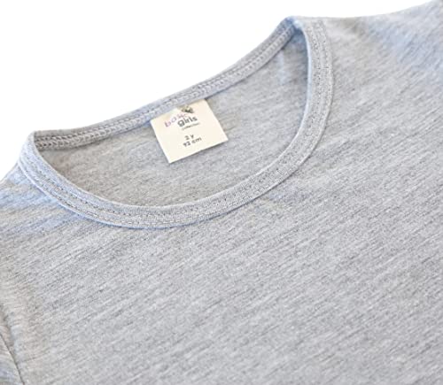 Image of Lilax Girls Short Puff Sleeve Cotton T-Shirt, Toddler & Little Girls Top | 95% Cotton Puff Sleeve Tee; Crewneck, Short Sleeve; Toddler & Girls Sizes 2T-12; for School, Play & Everyday; Machine Wash