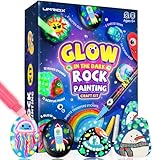 Umriox Felsmalerei-Set – im Dunkeln leuchtendes Fels-Set, Kunsthandwerk für Kinder im Alter von 6–12 Jahren, Geburtstags- und Weihnachtsgeschenke im Alter von 6, 7, 8, 9, 10, 11 und 12 Jahren